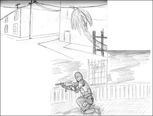 This is what I drew in Summer of 2003.