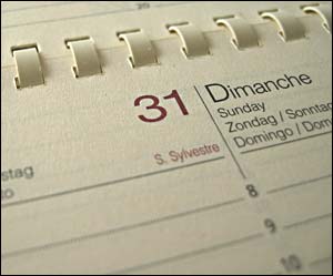 Calendar. Pick when you are getting done