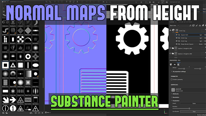 Substance Painter: 4 Powerful Methods of Creating Tiling or Detail Normal Maps from Height to Export and Use