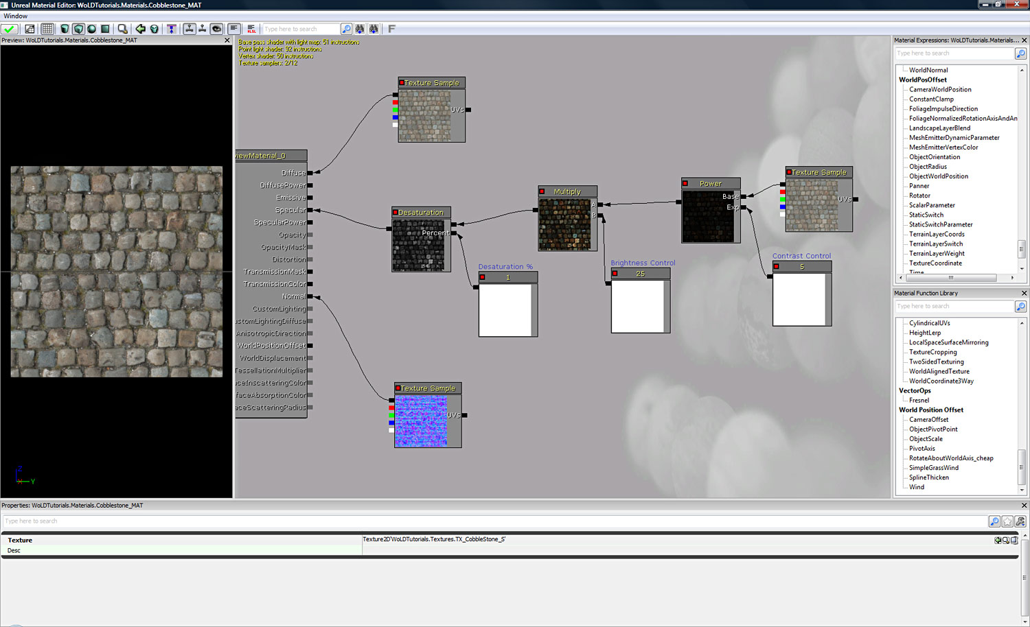 UDK Material Editor Guide to Practical Examples