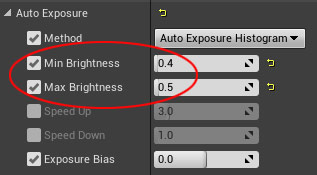 Min/Max Brightness Auto Exposure