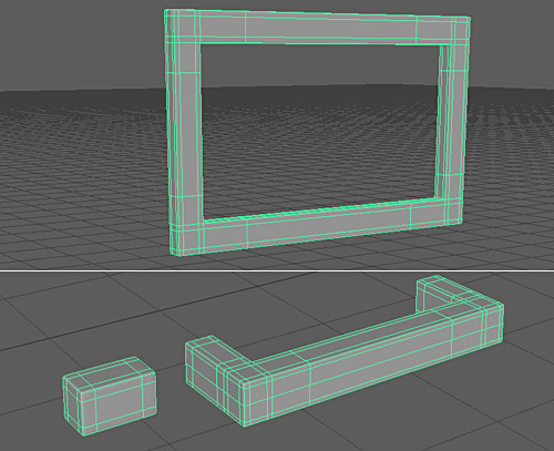 Creating high-poly file cabinet handle, lever and sign insert
