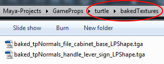 Stored baked Normals
