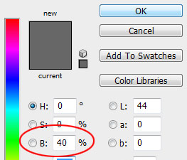 Roughness values in Photoshop
