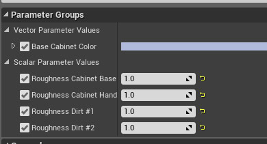 Material Instance properties