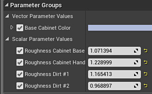 Material Instance properties
