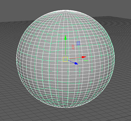 Attributes from sphere transfered to cube