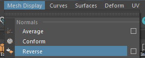 Mesh Display > Reverse