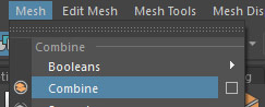 Mesh > Combine