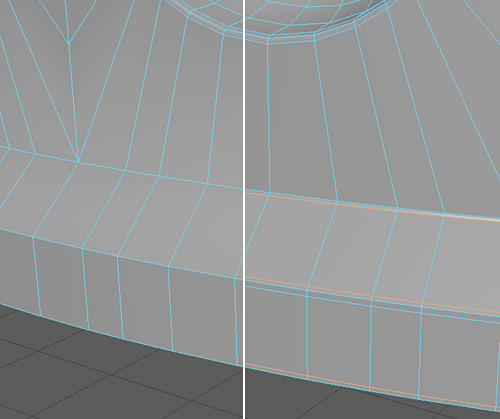 Inserting support edge loops