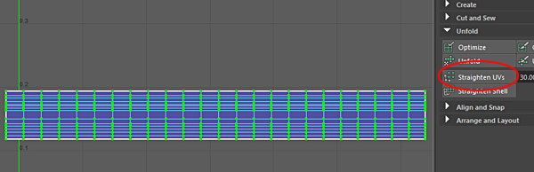 Straighten UVs