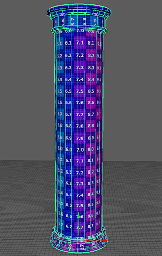 UVs on the low-poly mesh