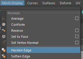 Mesh Display > Harden Edge