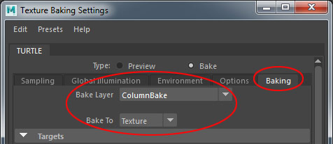 Baking tab and Bake Layer