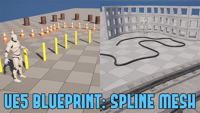 UE5 Blueprint: Create Meshes Along a Spline Procedurally (Seamless and with Spacing)