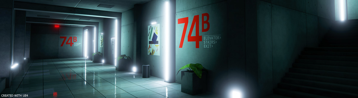 Corridor Project created with UE4